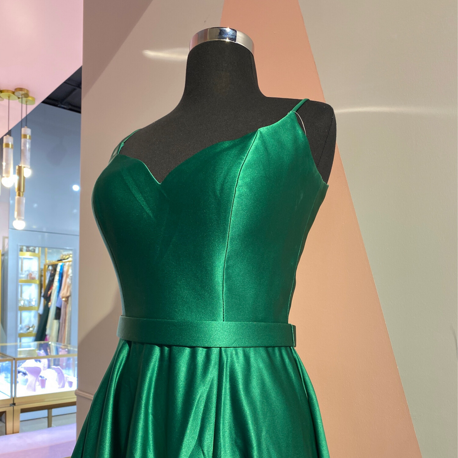 Vestido- Largo- Verde- Size: 10 Vestido- Largo- Verde- Size: 10