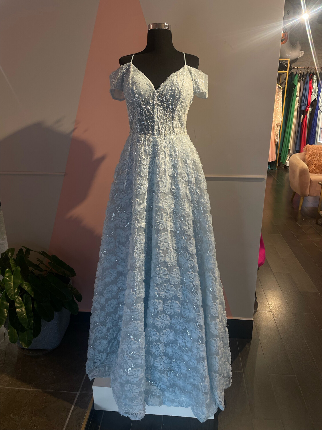 Vestido Celeste size 42