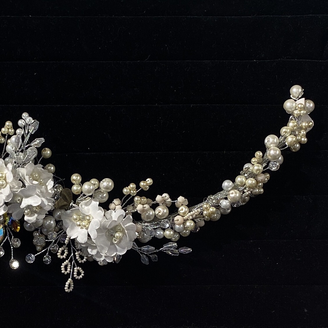HEAD PIECE - SILVER, PEACH