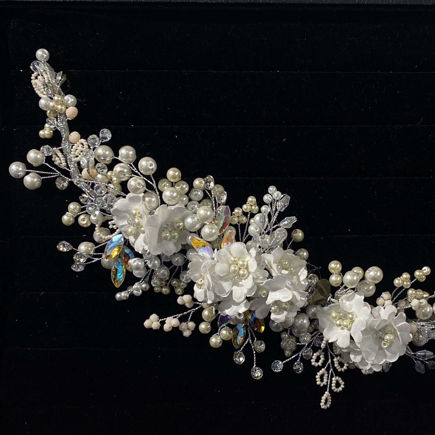 HEAD PIECE - SILVER, PEACH