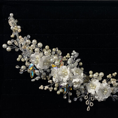 HEAD PIECE - SILVER, PEACH