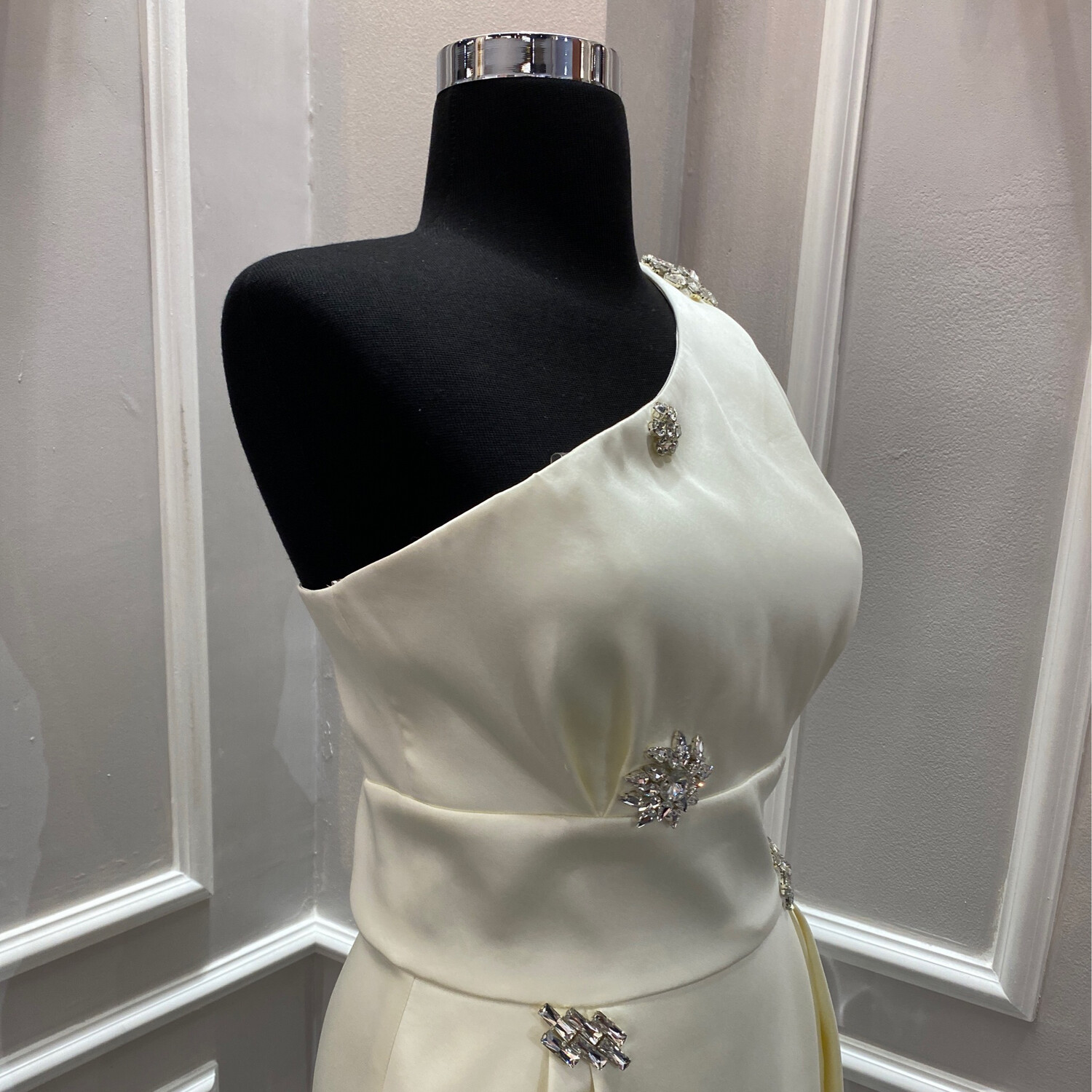 Vestido Largo,	Blanco	,Talla	40
