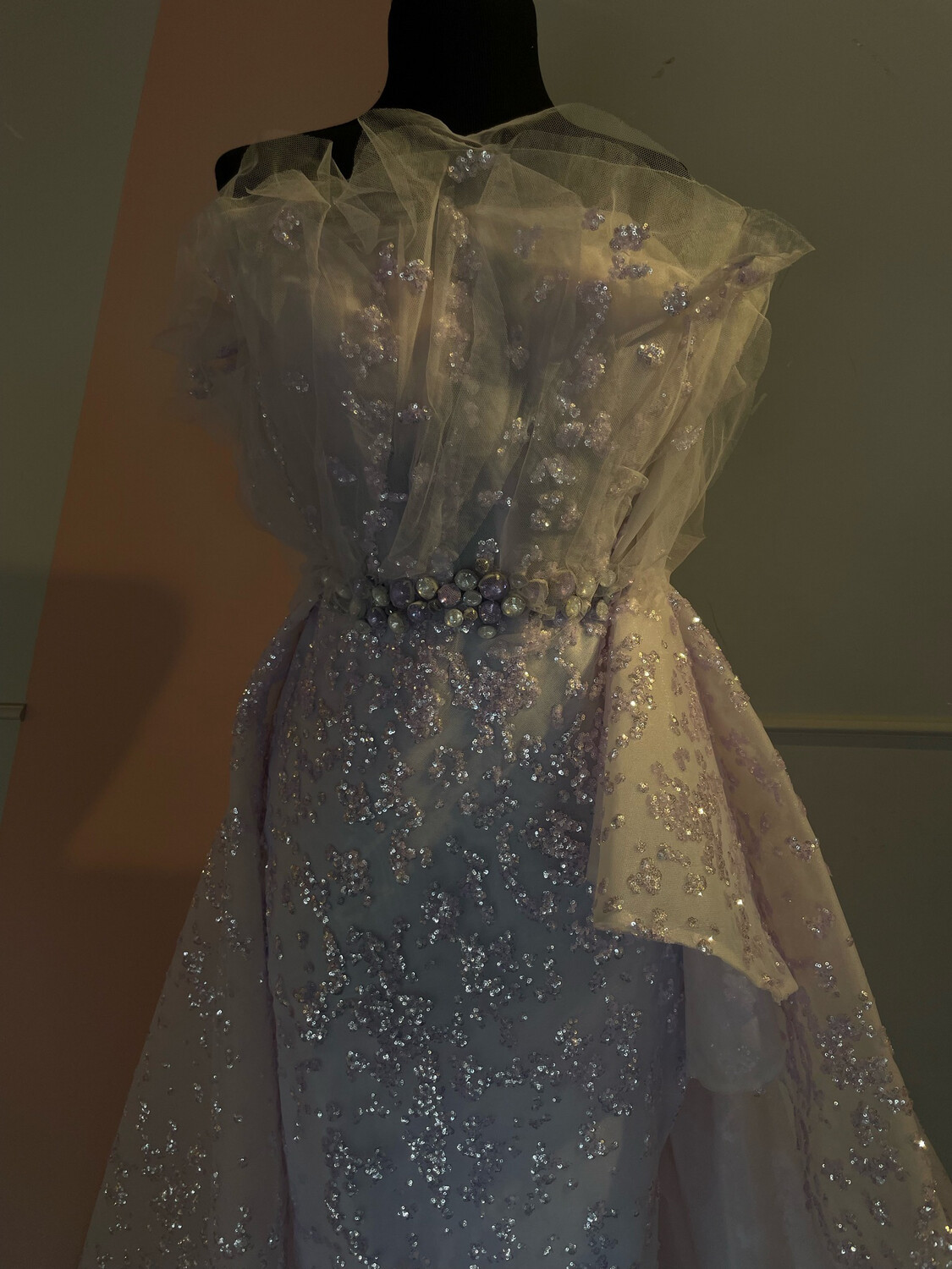 VESTIDO LARGO 	COLOR	LILA	(LILAC)	DE	TALLA:	42	EU	/	10	US