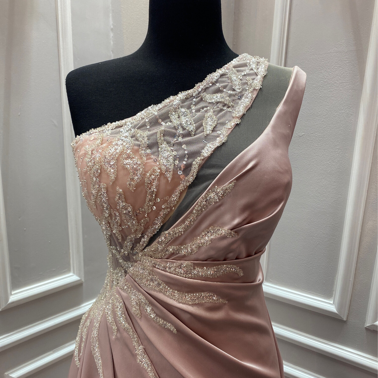 Vestido Largo,	Rosado	,Talla	14