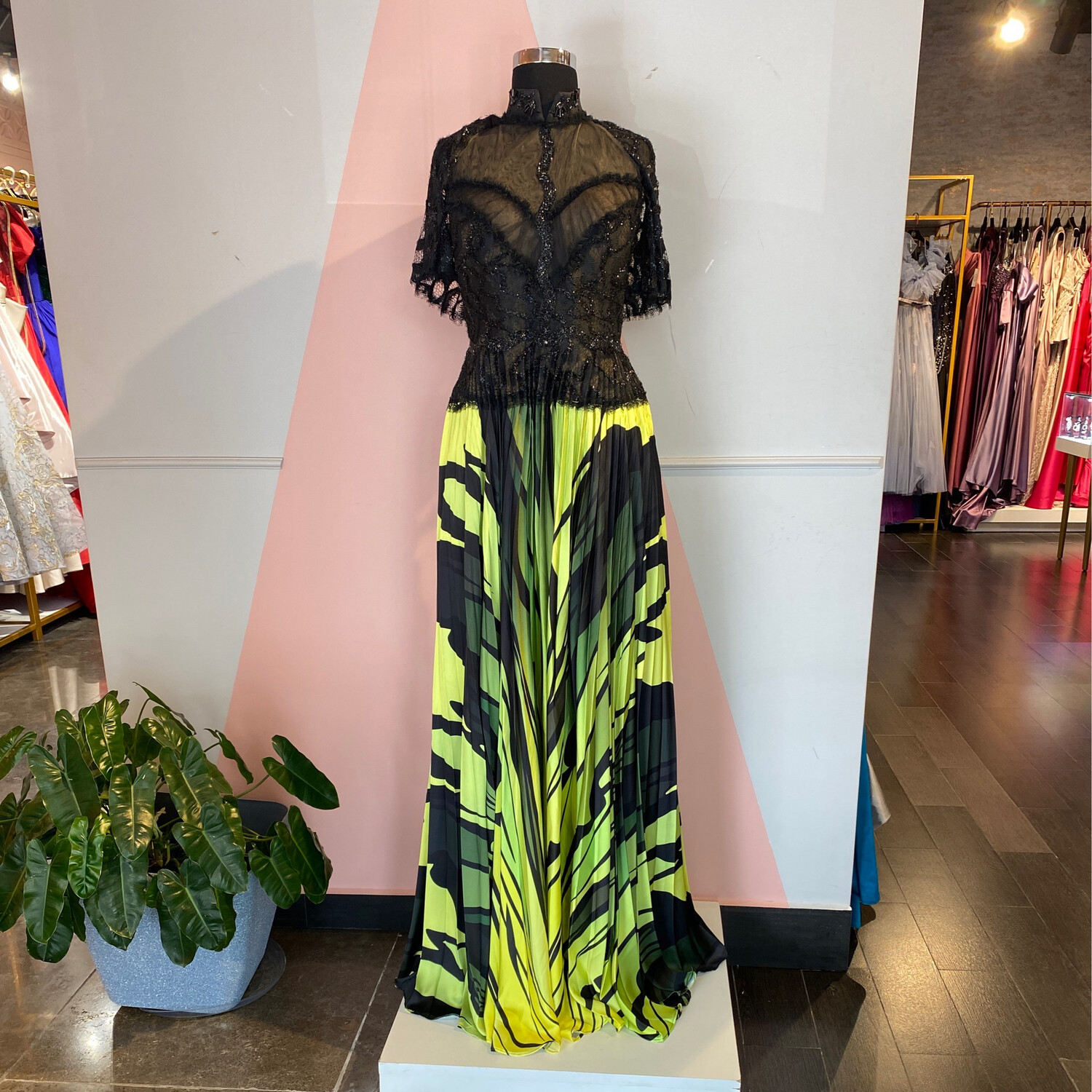 Vestido Largo,	Negro	,Talla	44