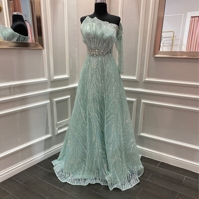 VESTIDO LARGO - MENTA - TALLA 48 VESTIDO LARGO - MENTA - TALLA 48