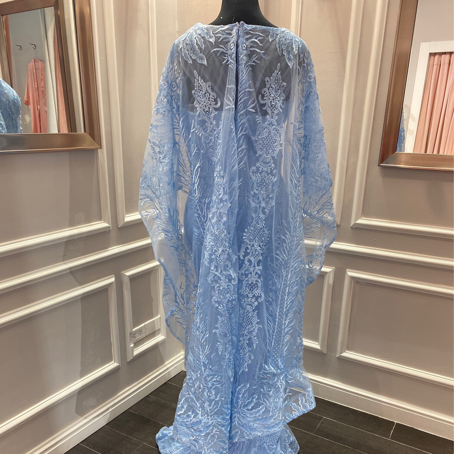 VESTIDO LARGO - CELESTE - TALLA 50
