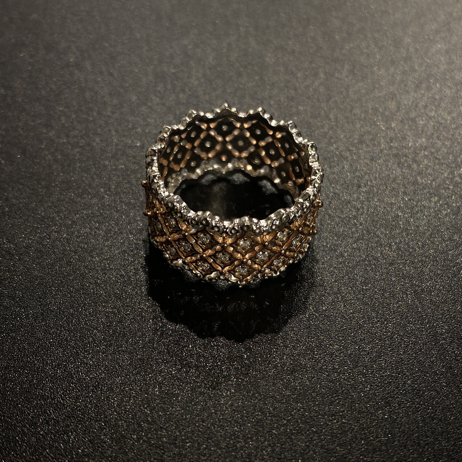 ANILLO PLATEADO CON ROSE GOLD