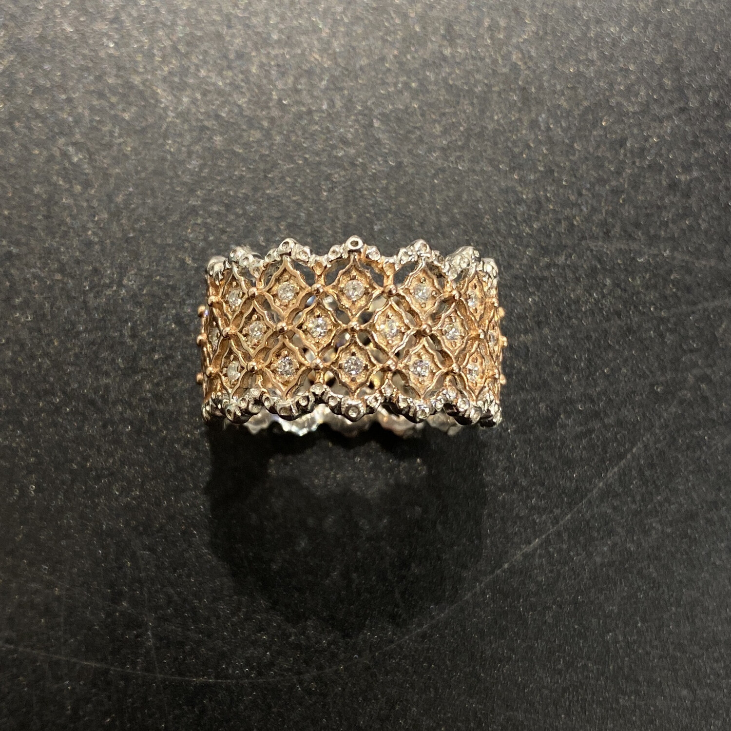 ANILLO PLATEADO CON ROSE GOLD