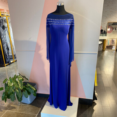 VESTIDO LARGO 	COLOR	AZUL ROYAL	(ROYAL BLUE)	DE DIVERSAS TALLAS