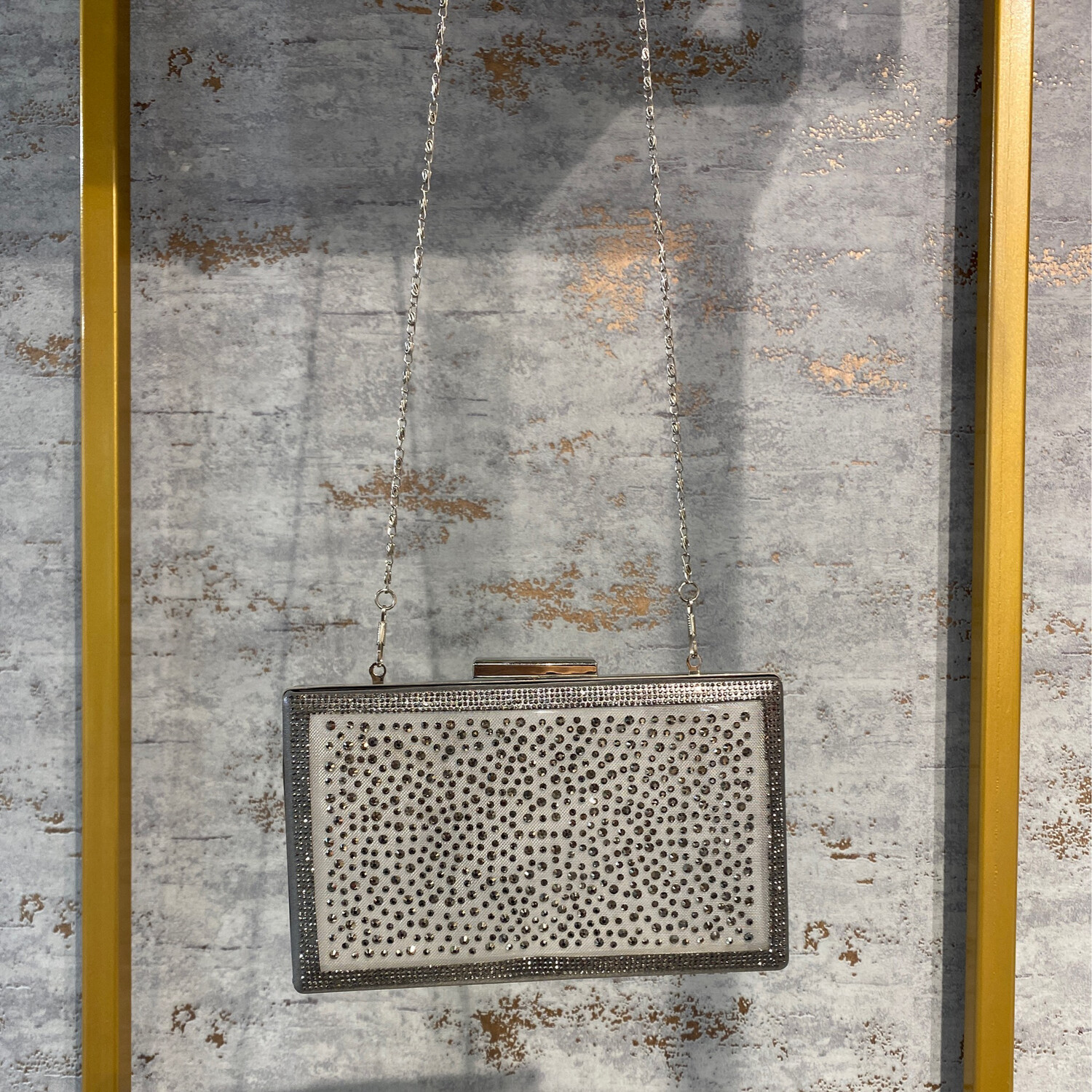 CARTERA DE MANO O CRUZADA - BLACK SILVER