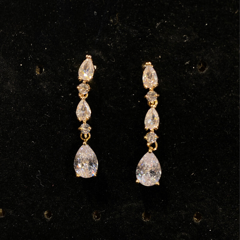 ARETES DORADOS DE LINEAS