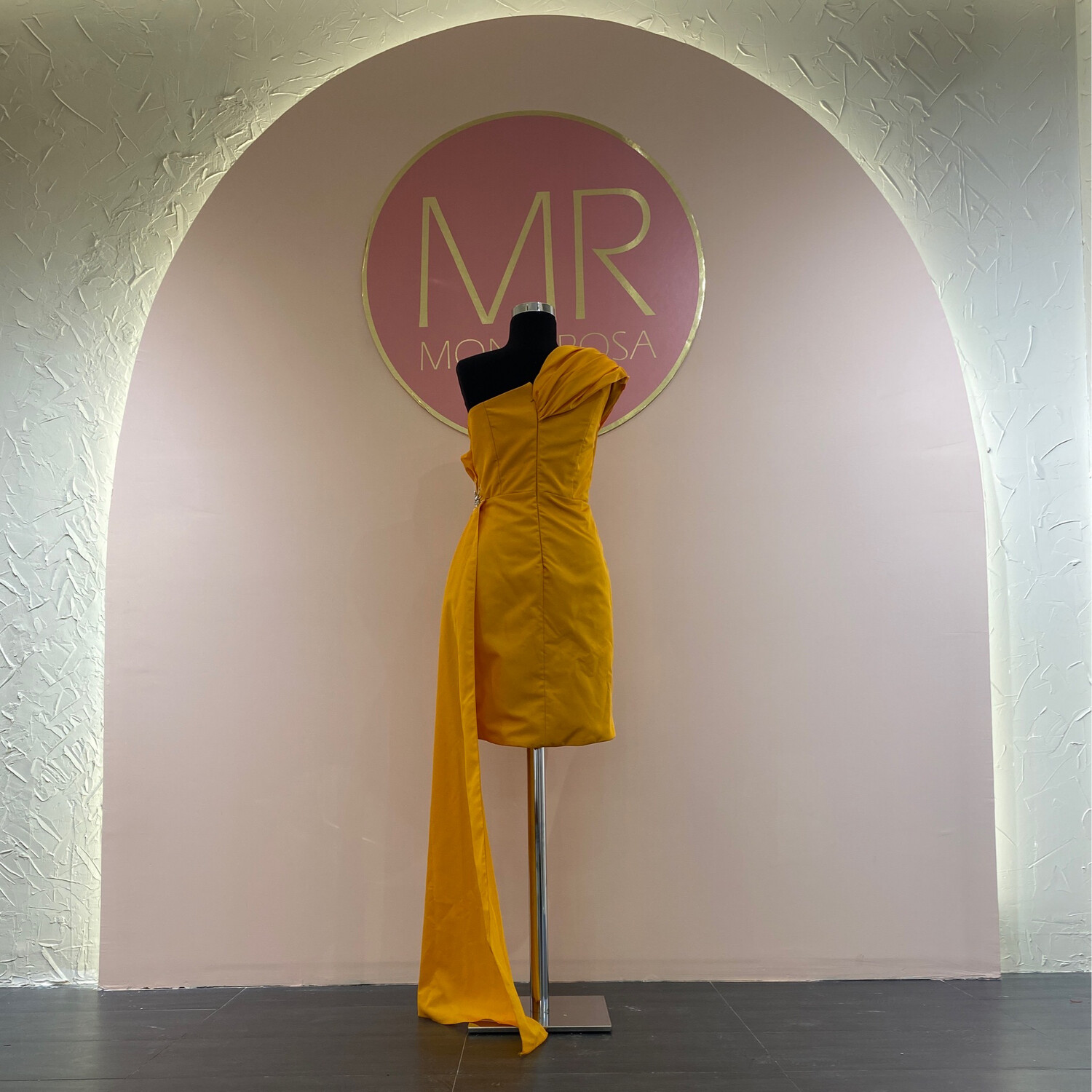 Vestido-Corto-Amarillo-Talla/42
