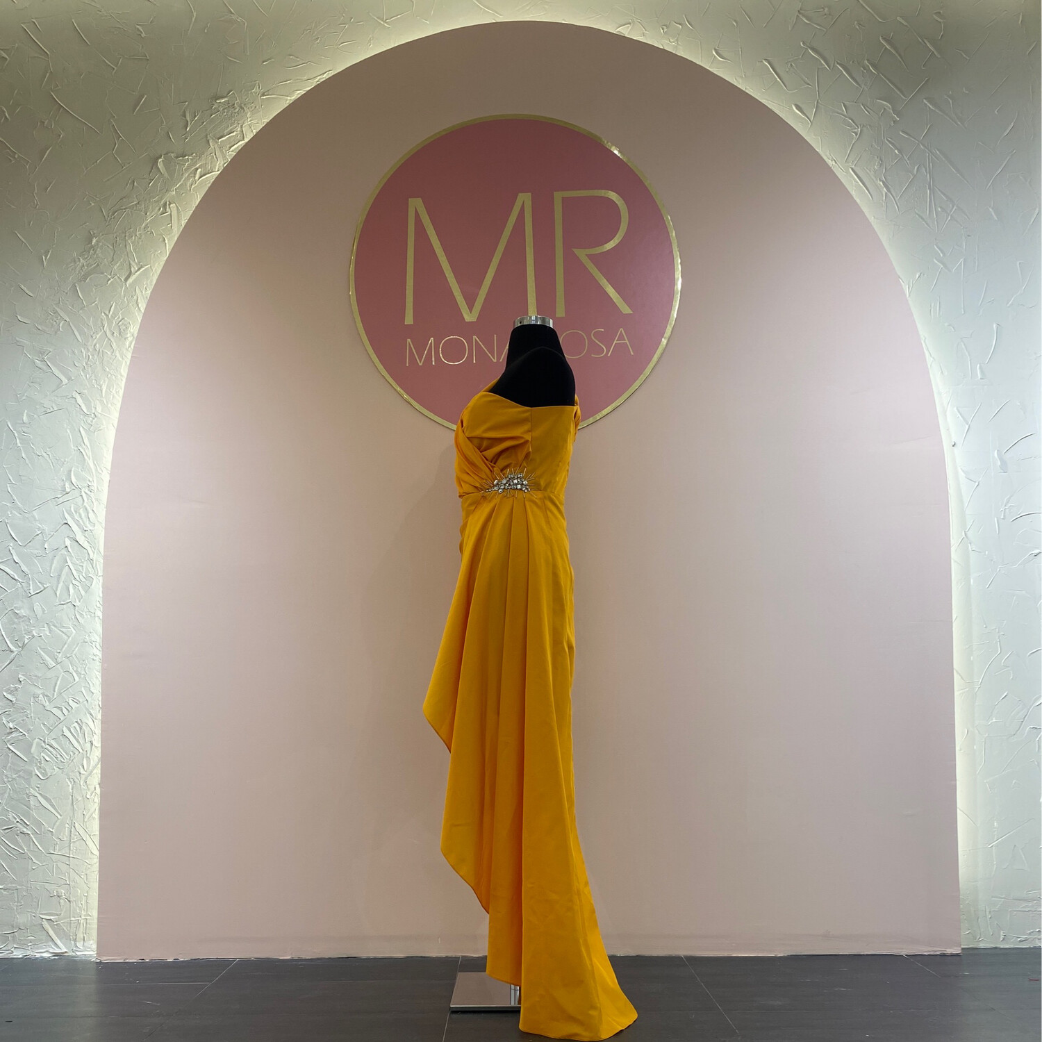 Vestido-Corto-Amarillo-Talla/42