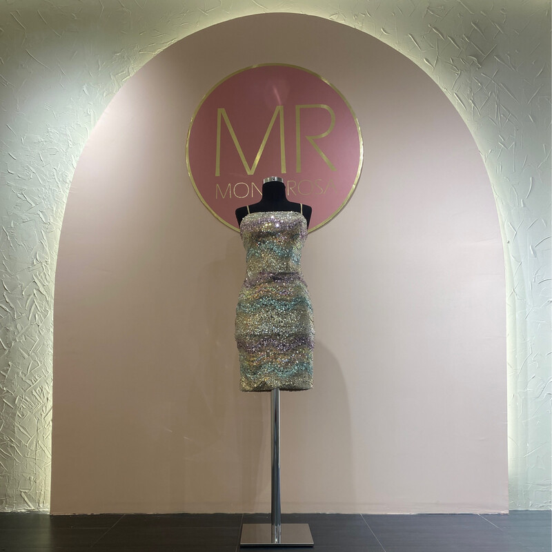 Vestido Largo,	Multicolor	,Talla	38