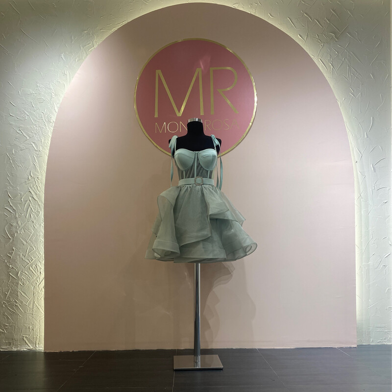 Vestido Largo,	Verde Menta	,Talla	40