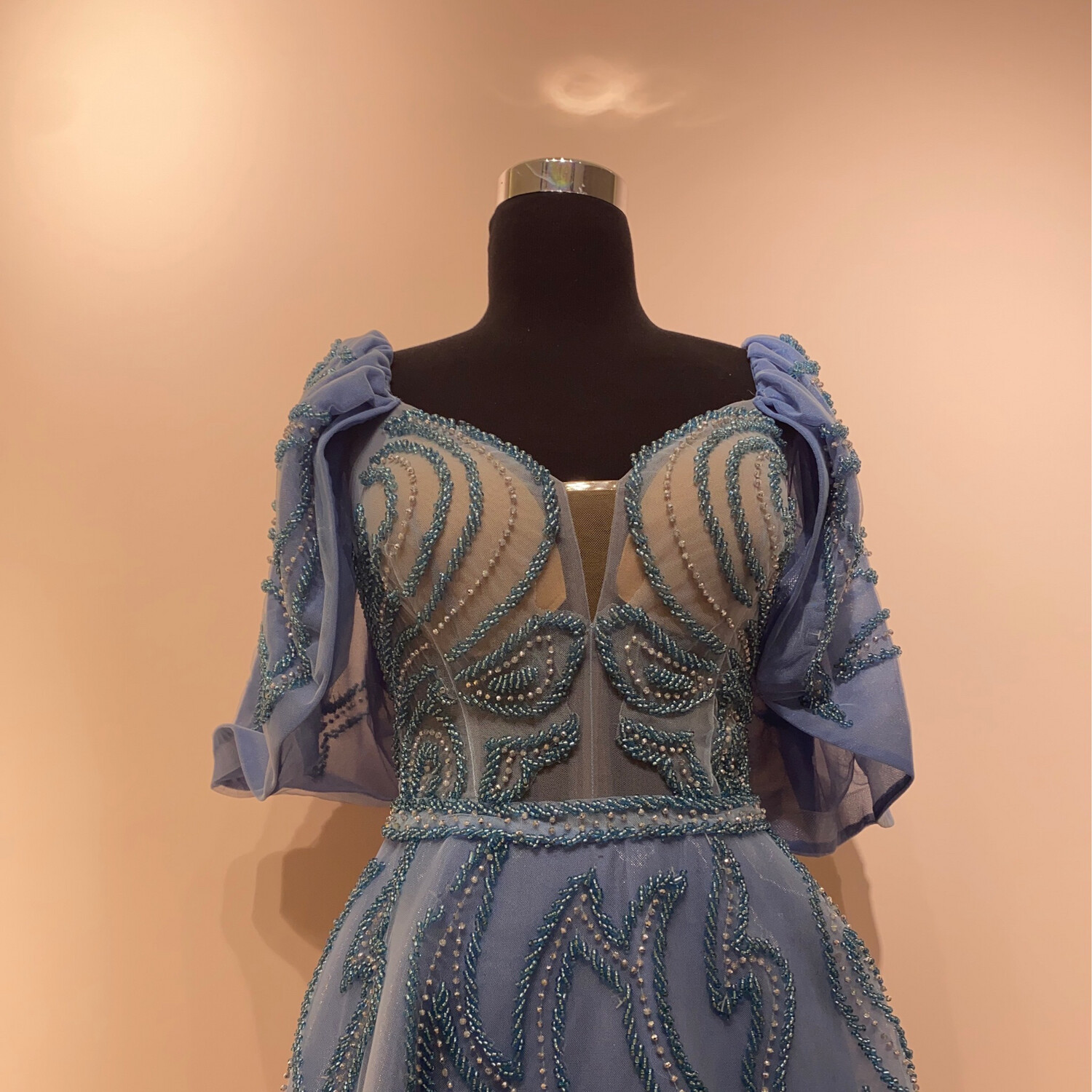 Vestido-MIDI-Celeste-Talla/