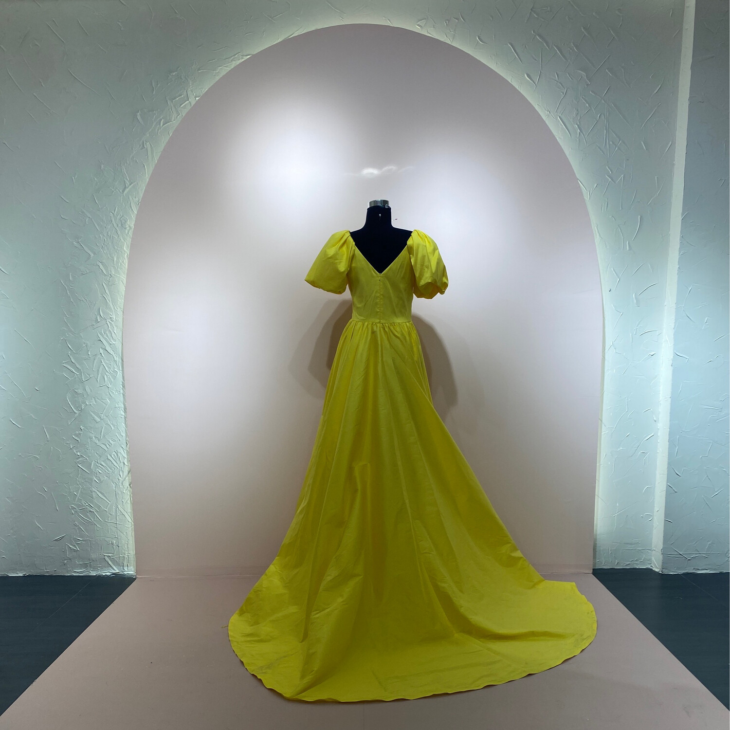 Vestido Largo,	Yellow 	,Talla	42