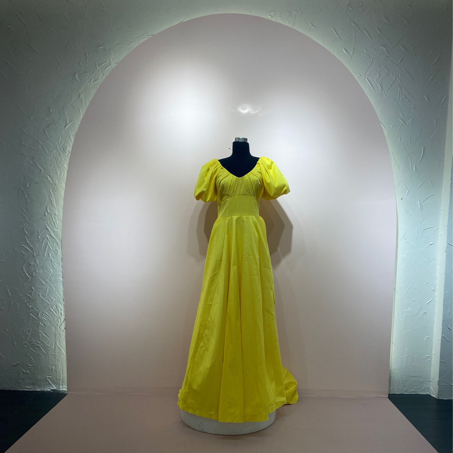 Vestido Largo,	Yellow 	,Talla	42