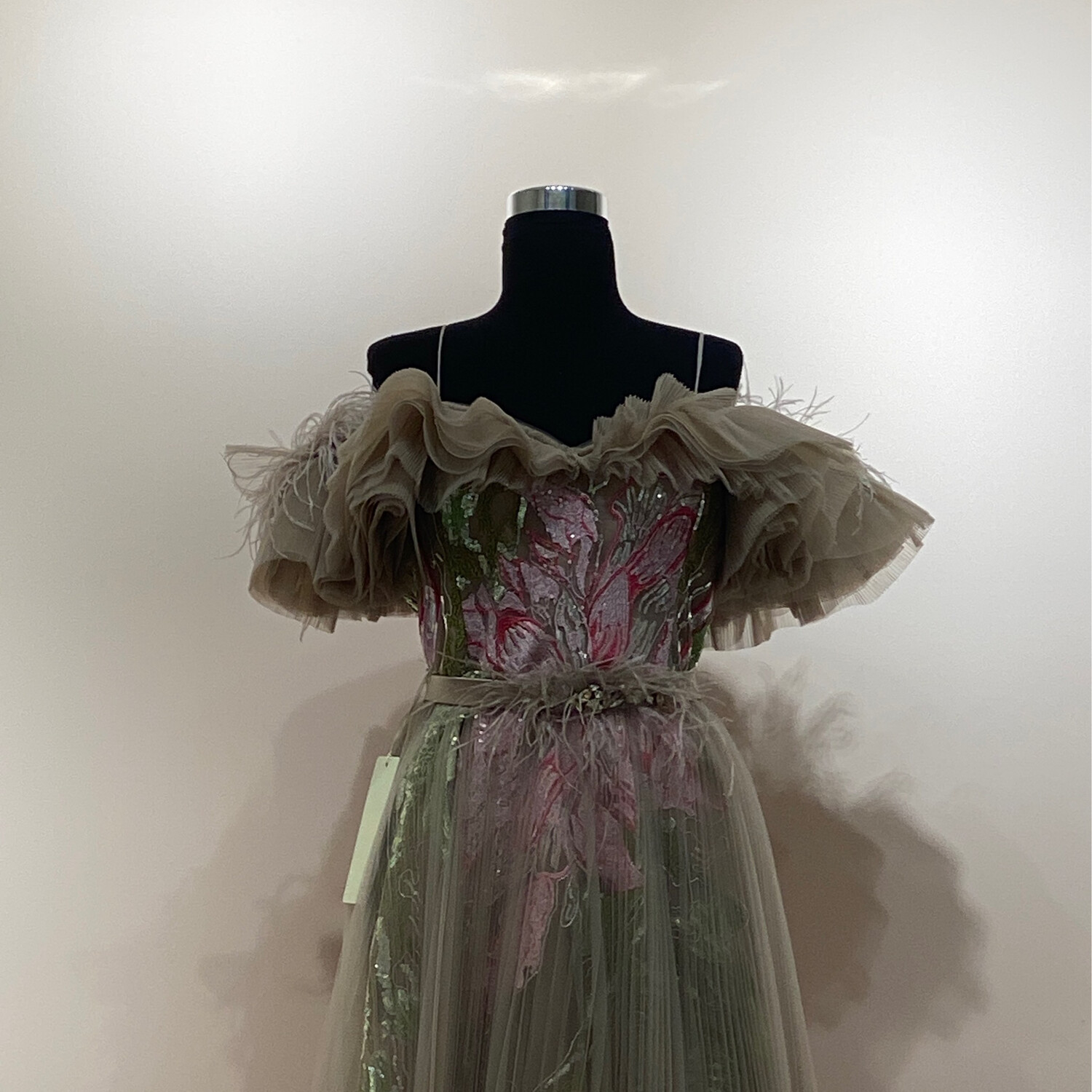 VESTIDO LARGO COLOR BLUSH TALLA 46