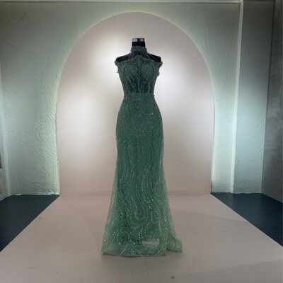 Vestido-Largo-Verde-Talla/16 