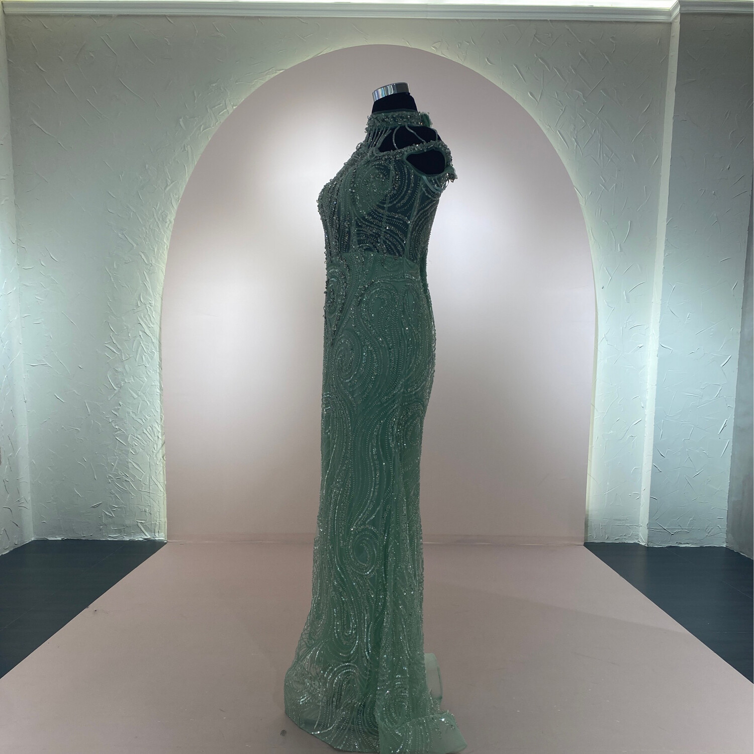 Vestido-Largo-Verde-Talla/16 