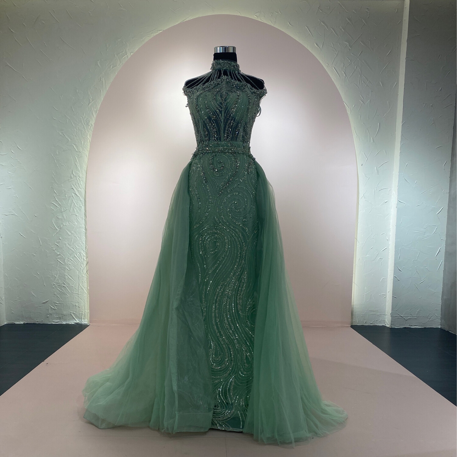 Vestido-Largo-Verde-Talla/16 