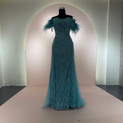 Vestido-Largo-Celeste-Talla/14 