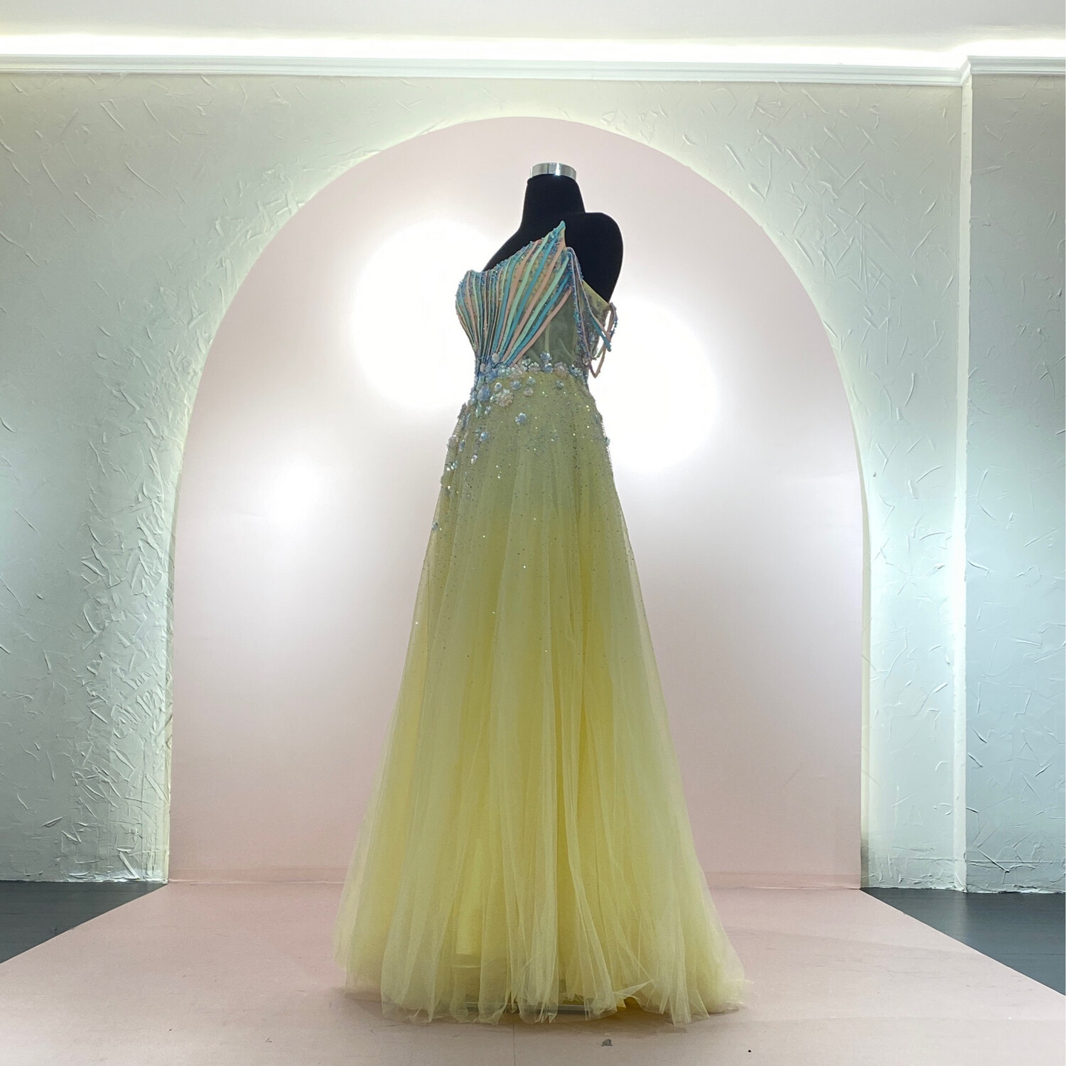 Vestido-Largo-Amarillo-Talla/12 