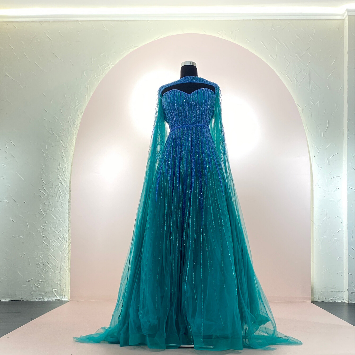 Vestido-Largo-Verde-Talla/14 CW50260-14 Vestido-Largo-Verde-Talla/14 CW50260-14