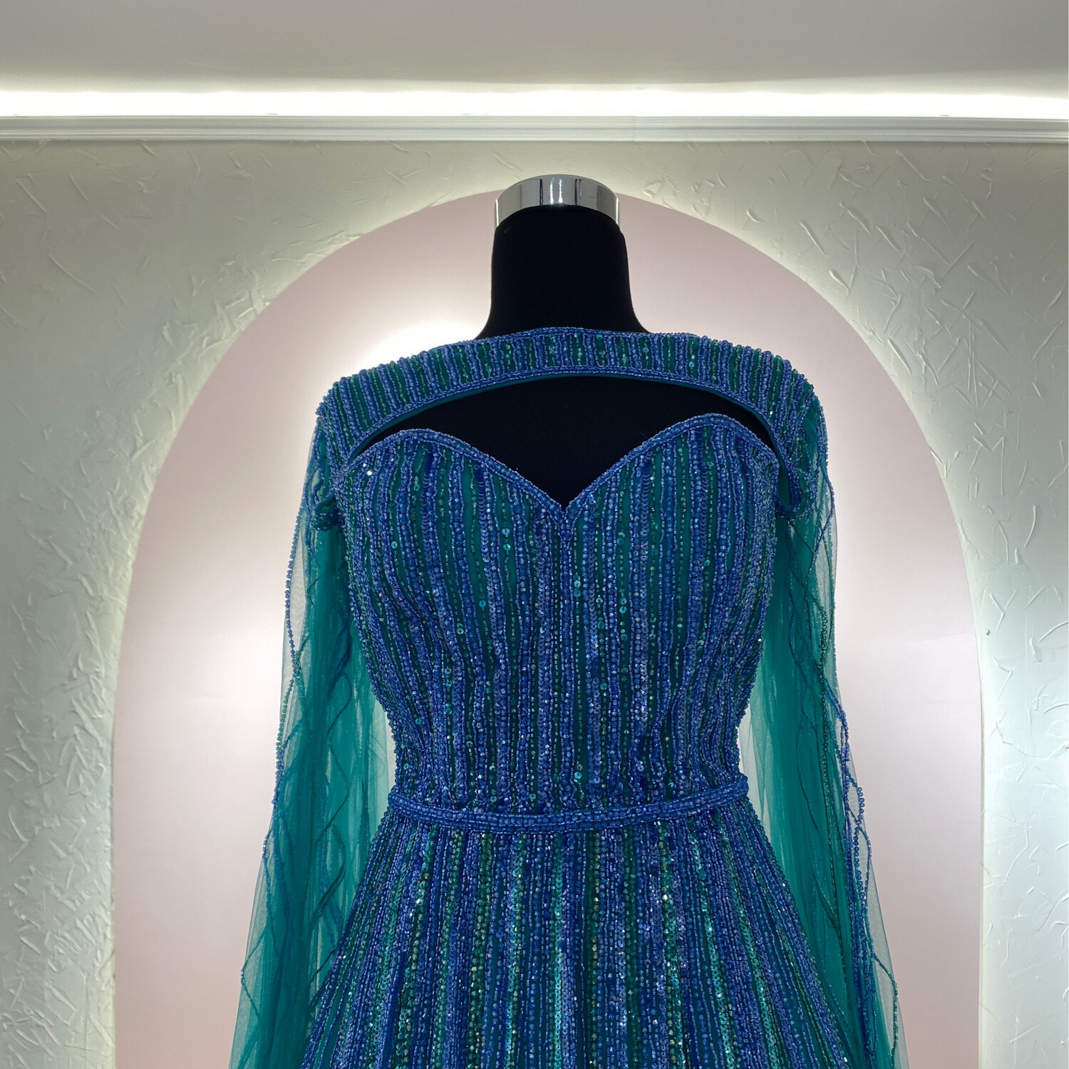 Vestido-Largo-Verde-Talla/14 CW50260-14 Vestido-Largo-Verde-Talla/14 CW50260-14