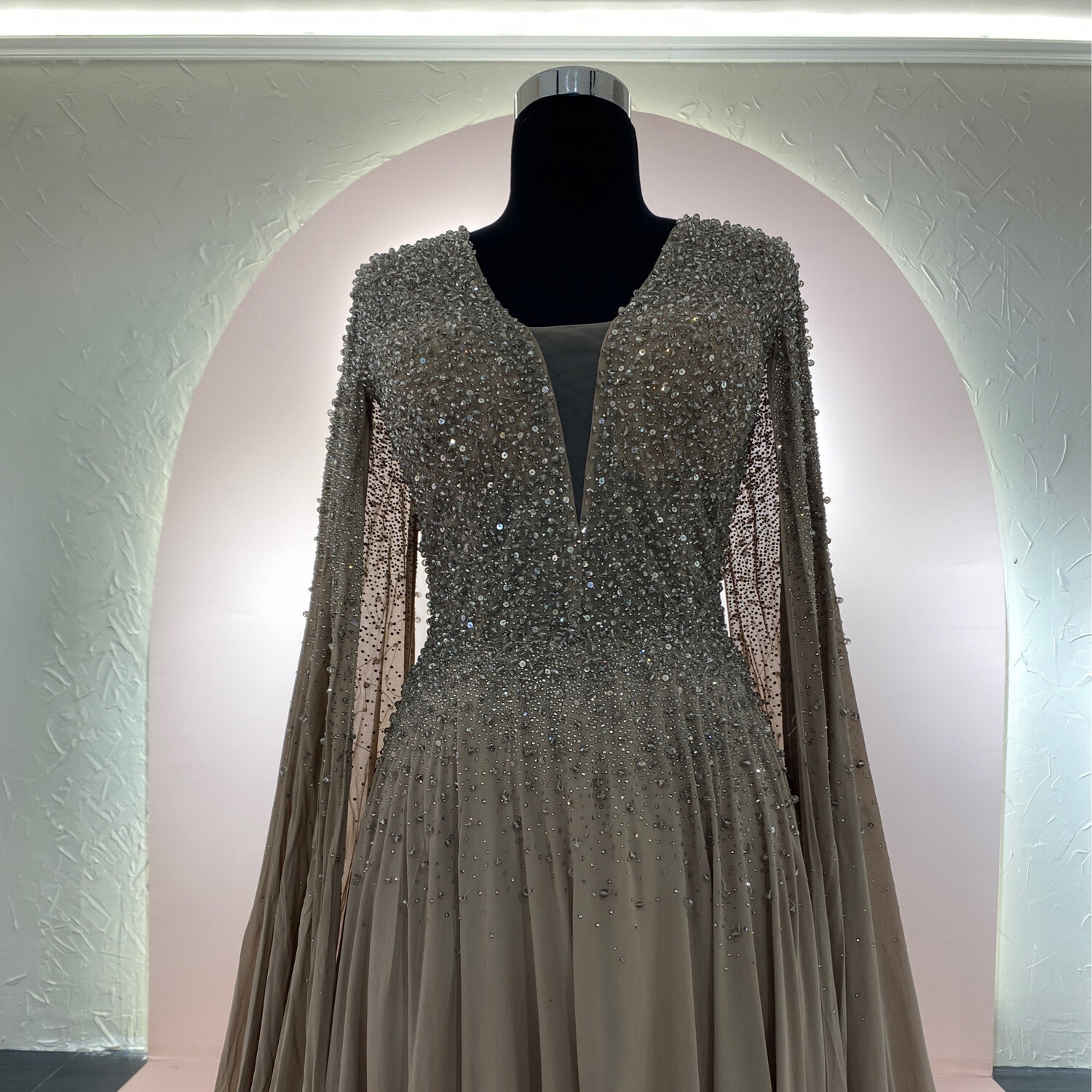 Vestido-Largo-Coffee-Talla/18 CW10361-18