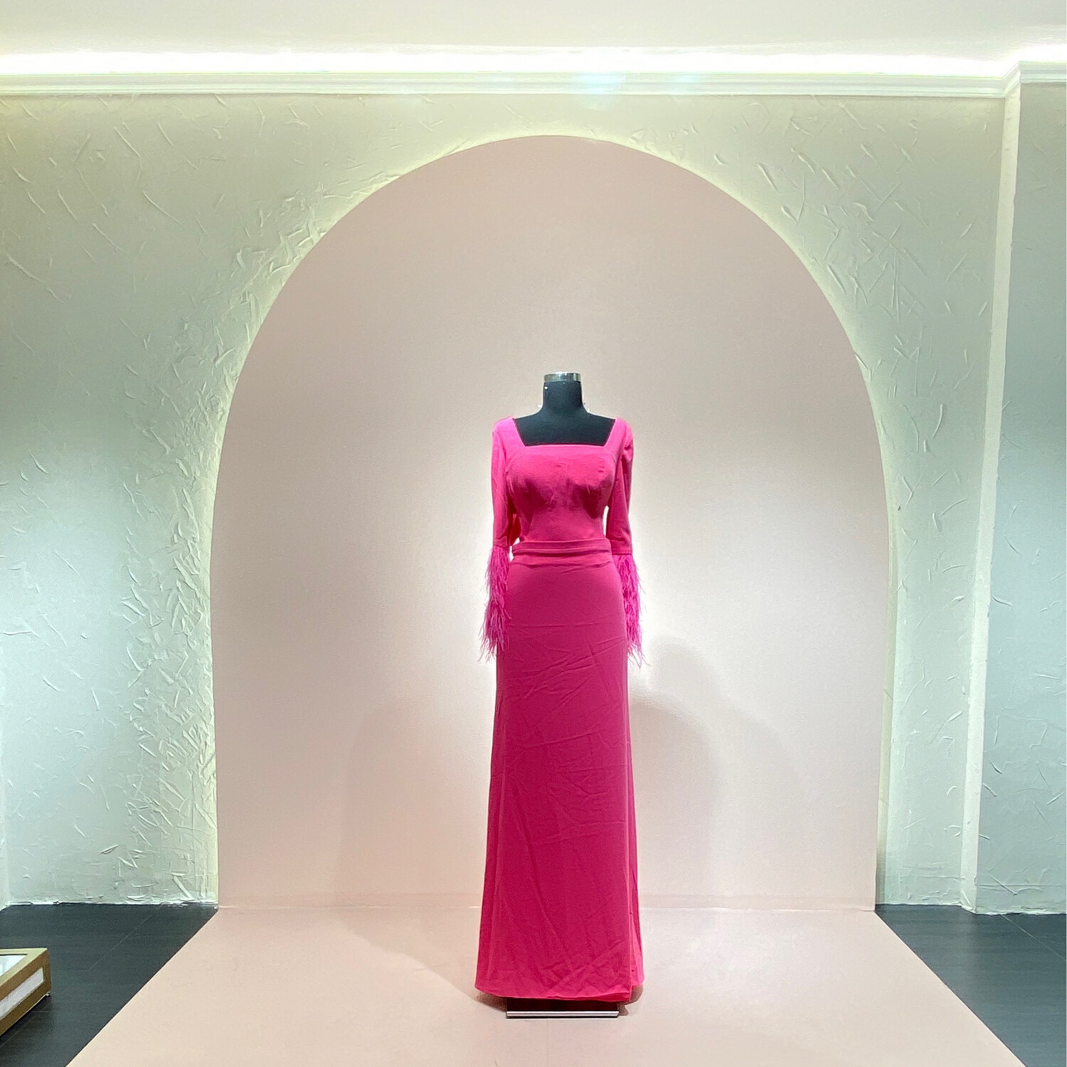 Mona - Vestido-Largo-Rosado-Talla/46 