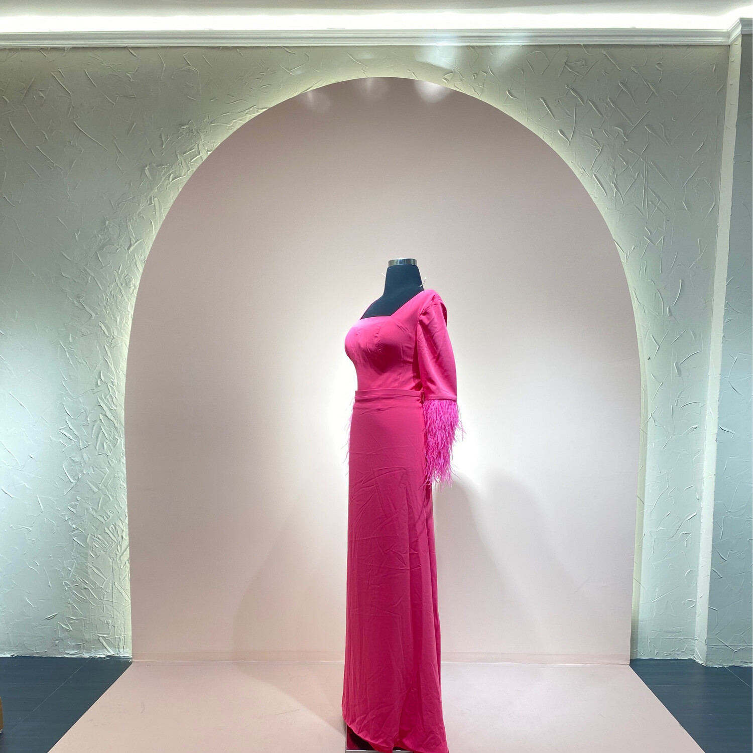 Mona - Vestido-Largo-Rosado-Talla/46 