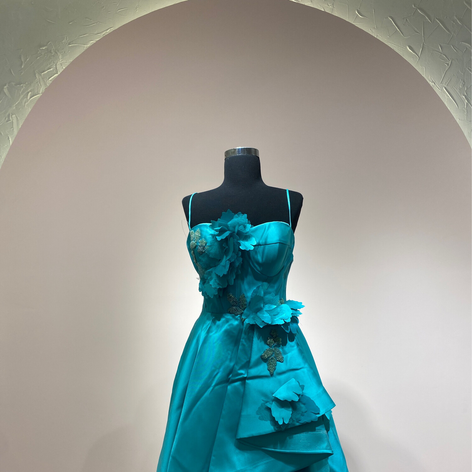 Vestido Largo,	Turquesa 	,Talla	38 - 40 - 42