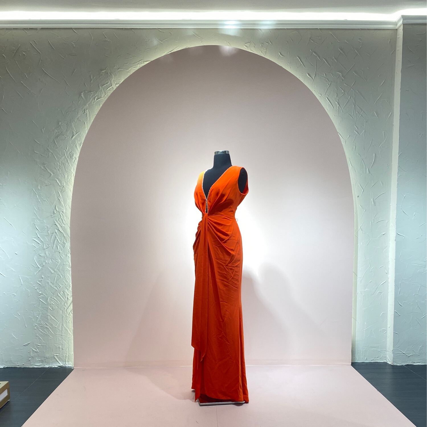 Vestido-Largo-Naranja-Talla/44 AR3598-44