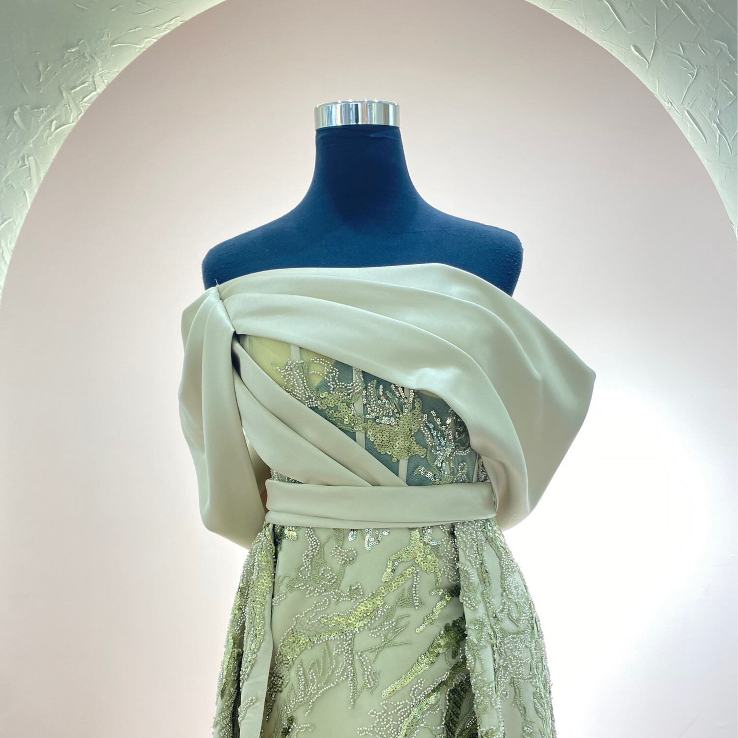 Vestido-Corto-Verde-Talla/44 BL748-44