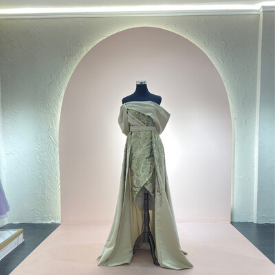 Vestido-Corto-Verde-Talla/44 BL748-44