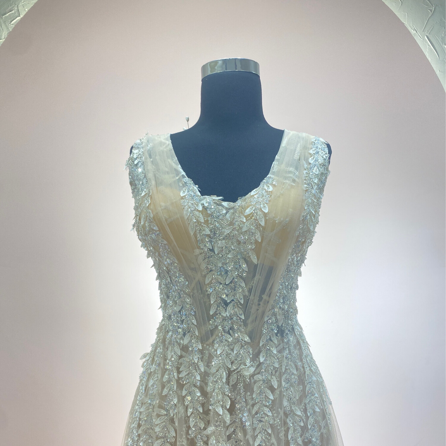 Vestido-Largo-NUDE-Talla/48 HN109L
