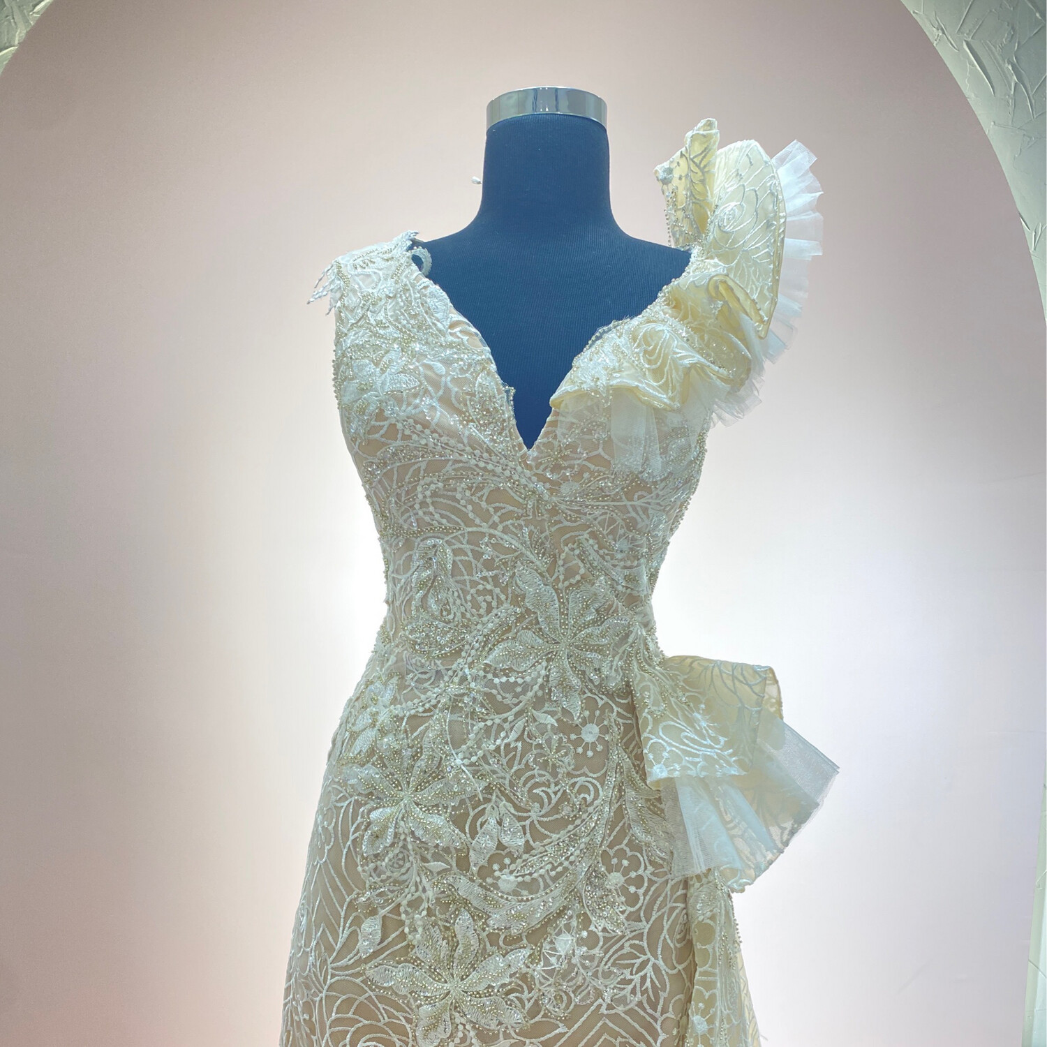 Vestido-Largo-Blanco-Talla/44 HN2022-1