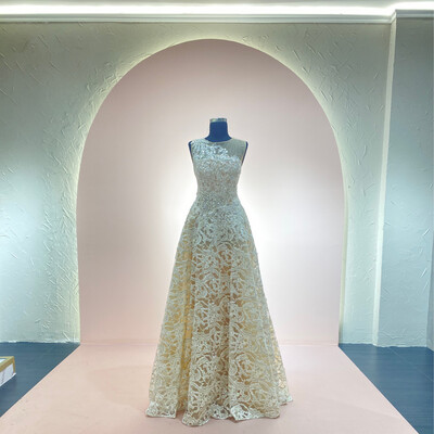 VESTIDO LARGO - BLANCO