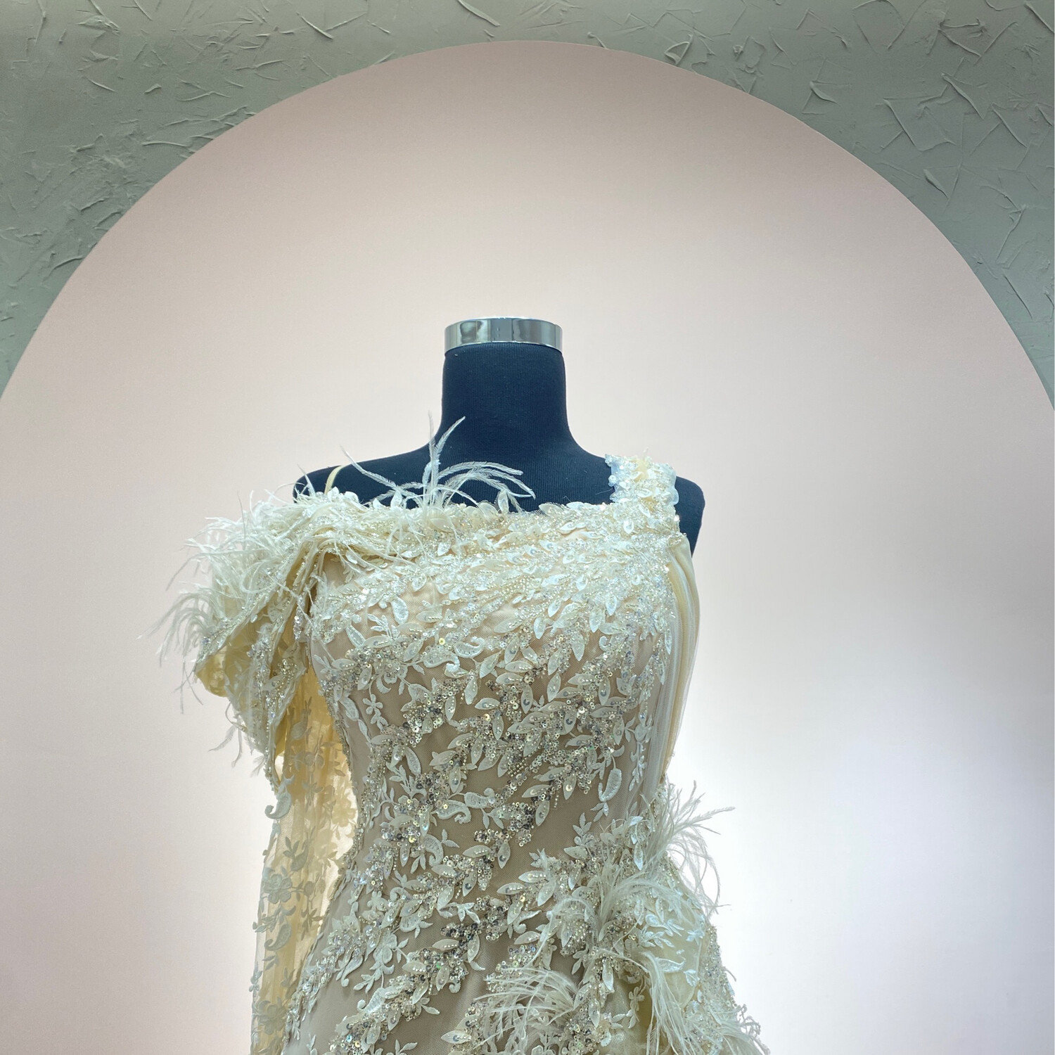 Vestido-Largo-crema-Talla/44 HN2022-6