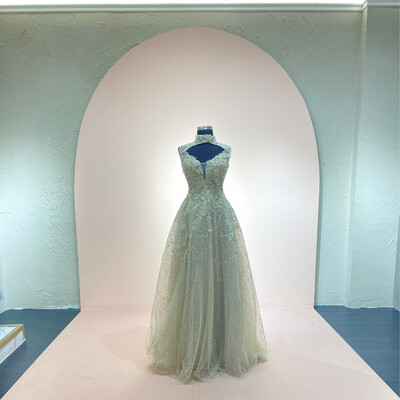 Vestido-Largo-Silver-Talla/46 CW10225