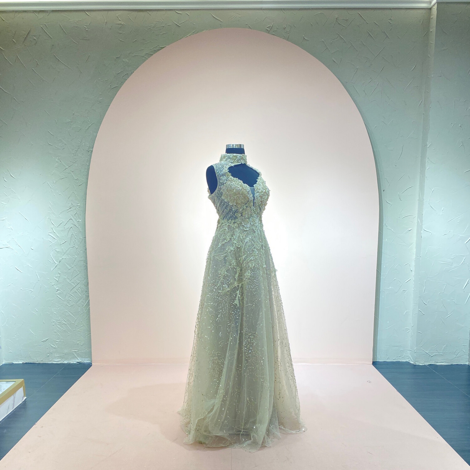 Vestido-Largo-Silver-Talla/46 CW10225