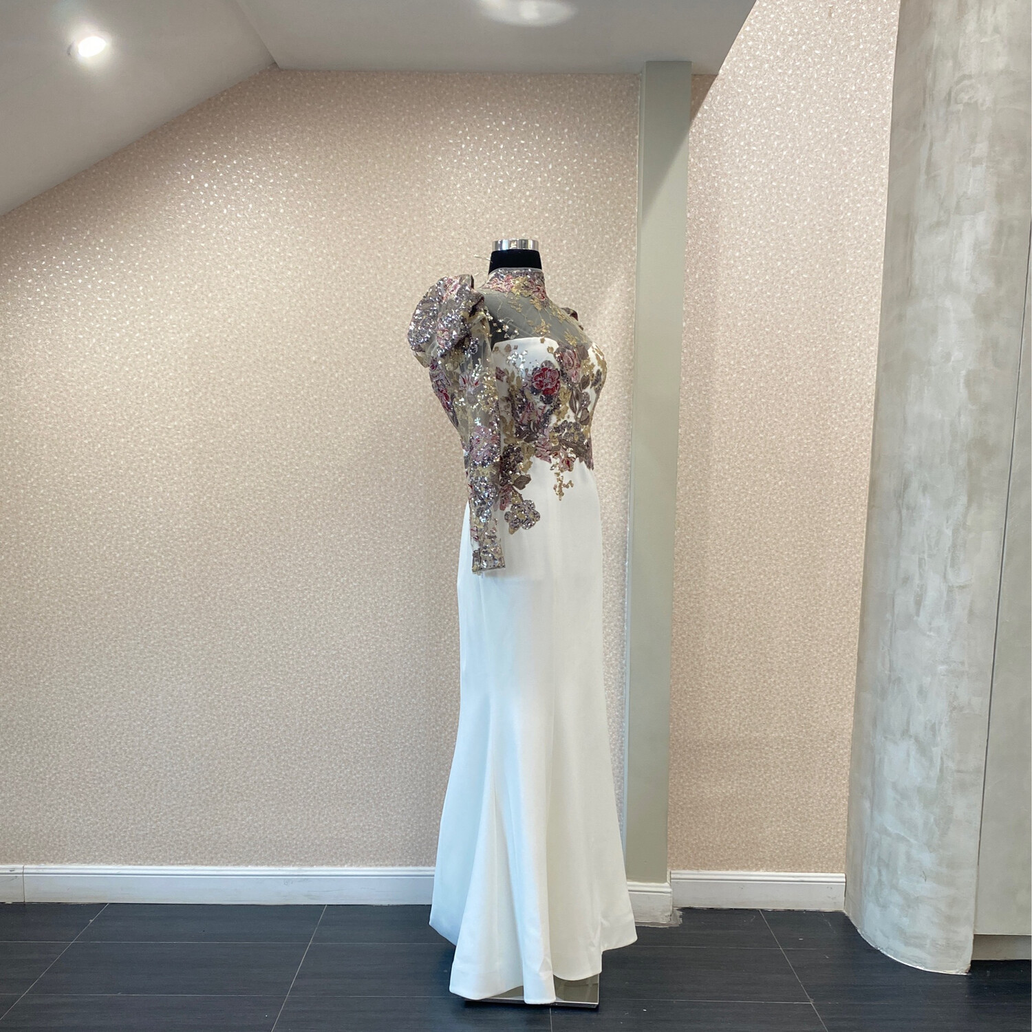 Vestido-Largo-Blanco-Talla/46 WCWHITE