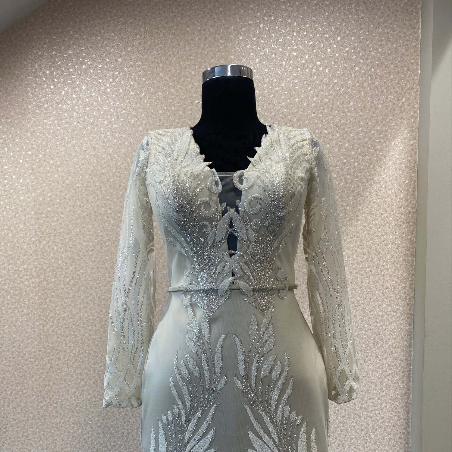 Vestido-Largo-Blanco-Talla/38 WC6429