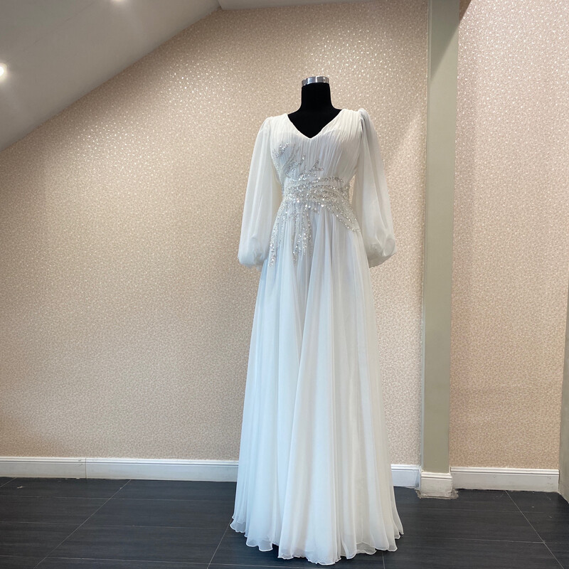 Vestido Largo Blanco talla 38