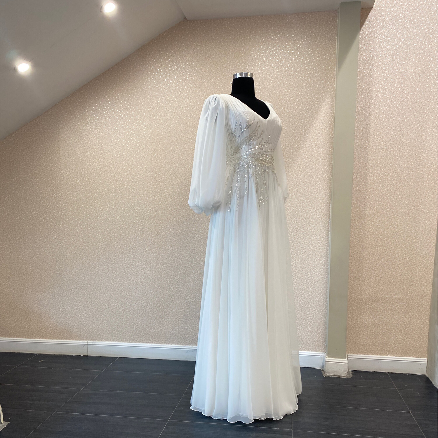Vestido Largo Blanco talla 38