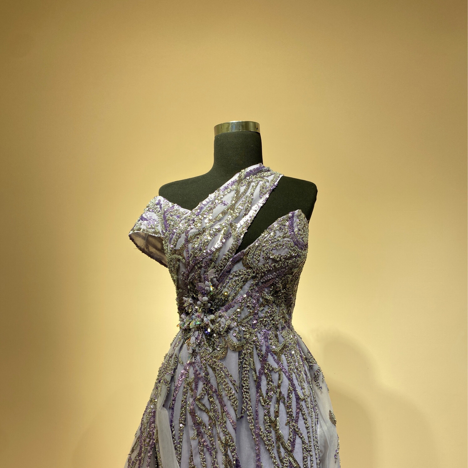 Vestido-Largo-Morado-Talla/42 BL723-42