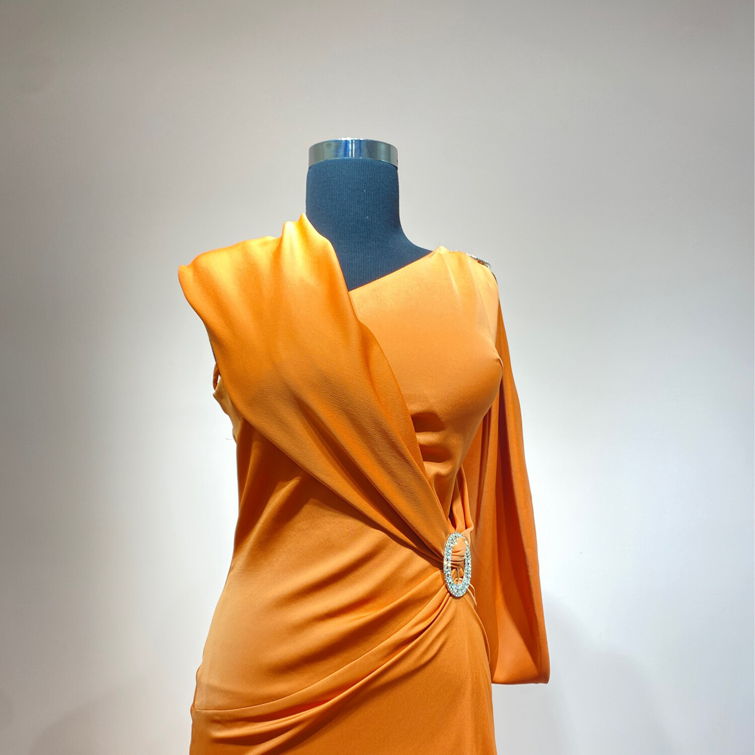 Vestido-Largo-Naranja-Talla/42 MW27371